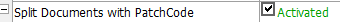 2. PatchCode Split Activation