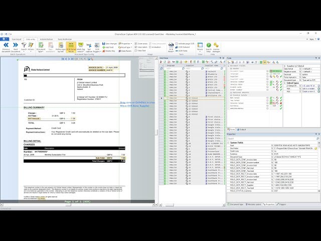 ChronoScan — document scanning and data capture interface